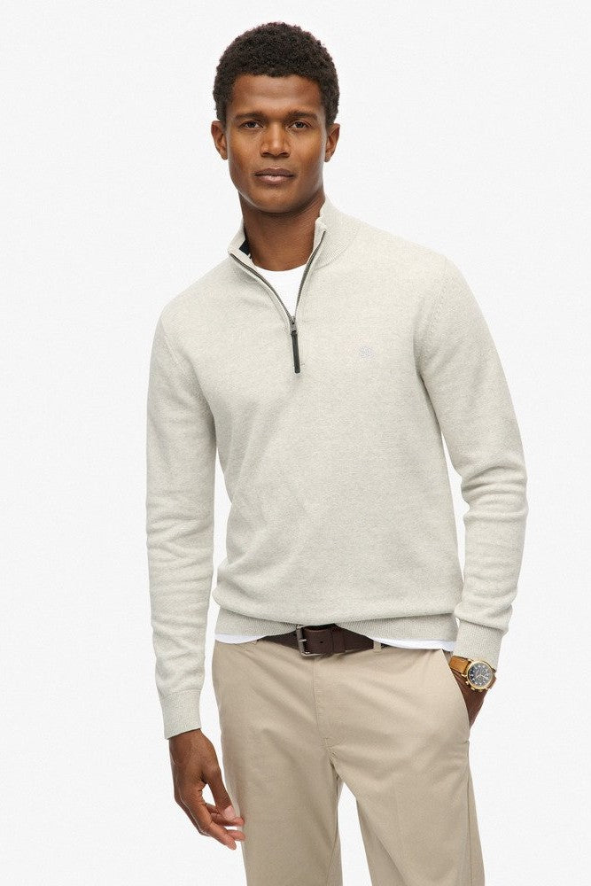 Superdry Essential Cotton Half Zip Knit M6110690