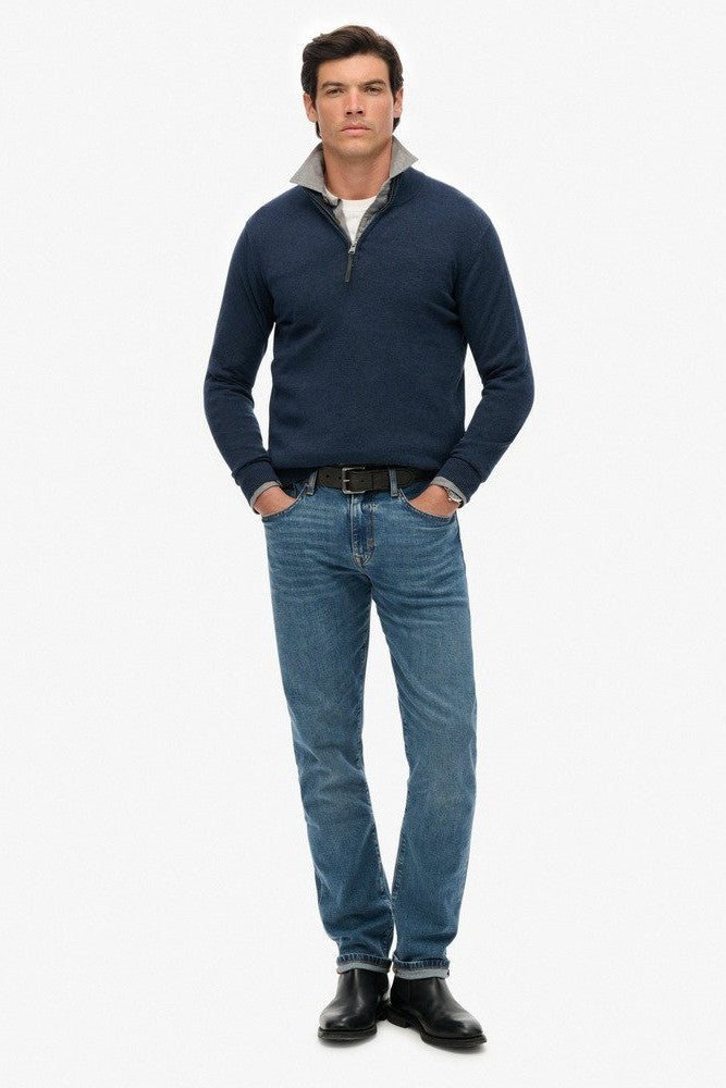 Superdry Essential Cotton Half Zip Knit M6110690