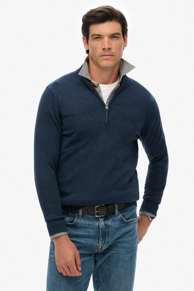 Superdry Essential Cotton Half Zip Knit M6110690