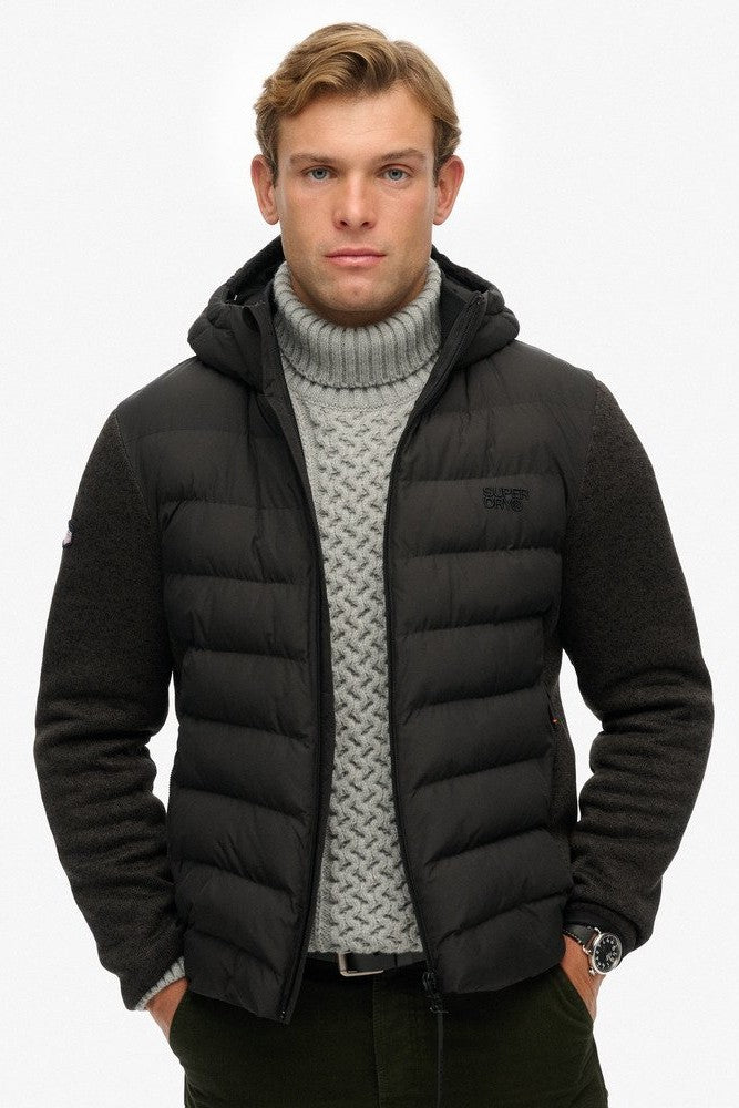 Superdry Hooded Knit Hybrid Jacket M5012293A