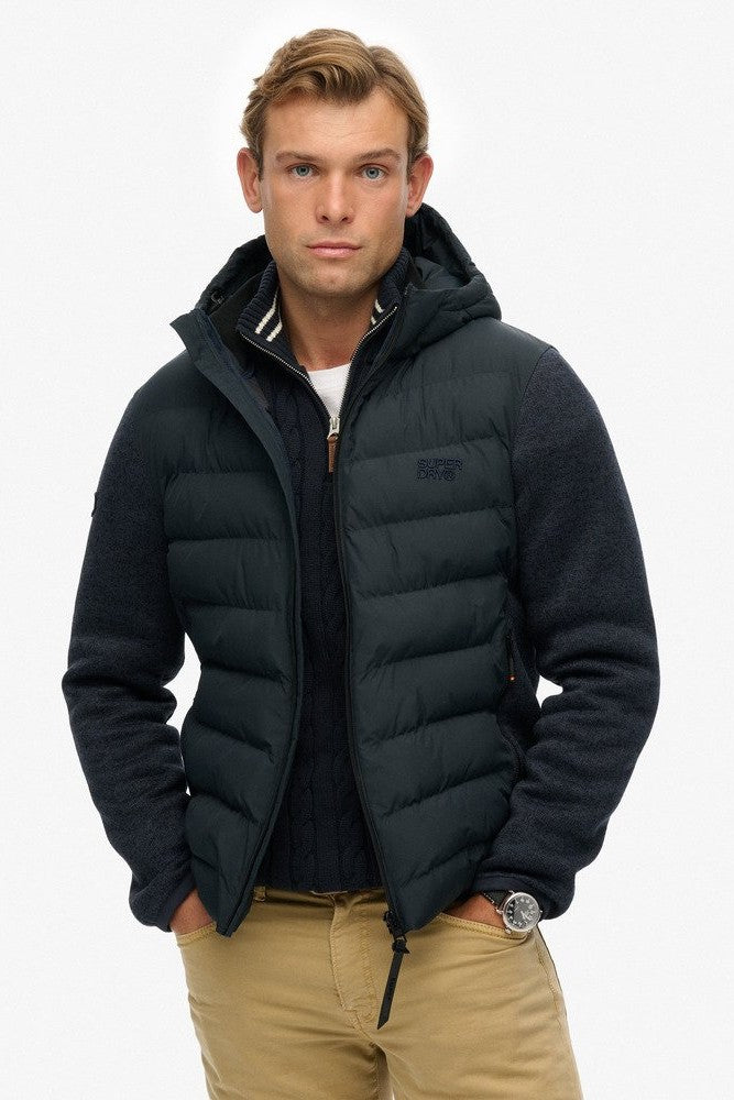 Superdry Hooded Knit Hybrid Jacket M5012293A