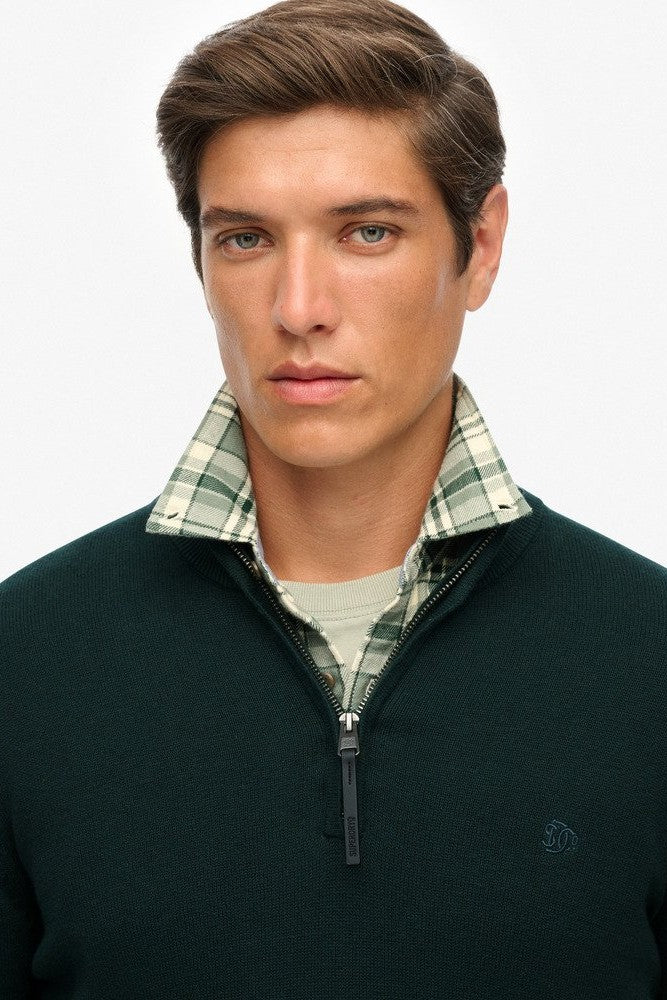 Superdry Essential Cotton Half Zip Knit M6110690