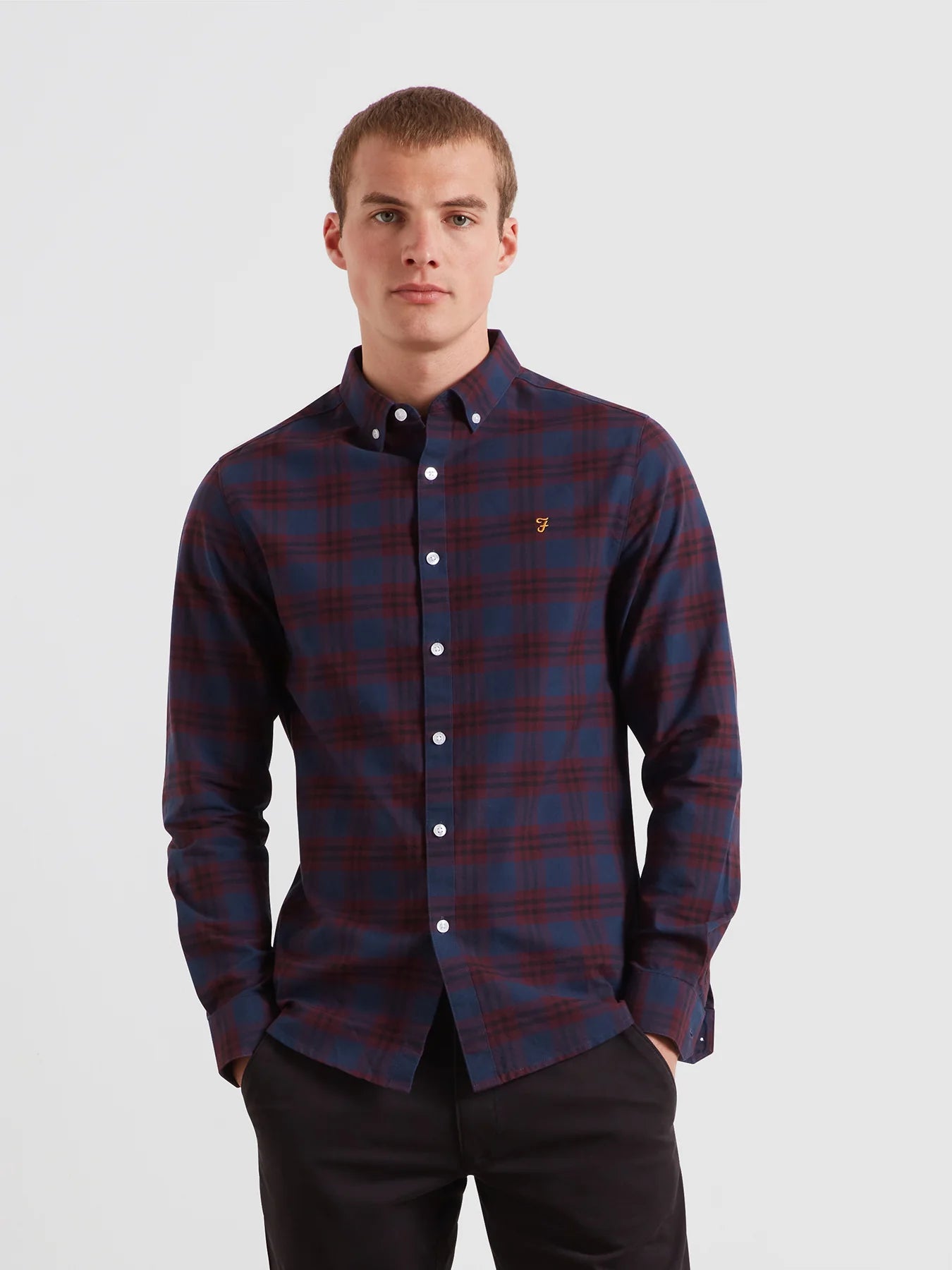 Farah Brewer Organic Check Shirt