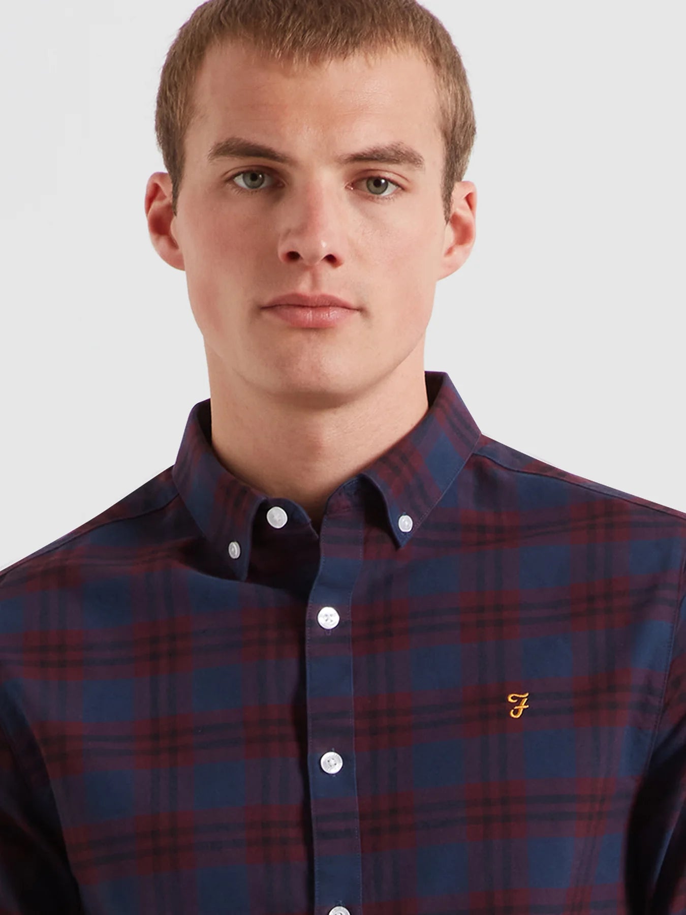 Farah Brewer Organic Check Shirt